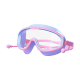 Maxbell Kids Swimming Goggles Waterproof Lightweight Wide View Portable Soft Eyewear Purple and Pink