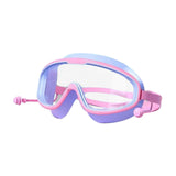Maxbell Kids Swimming Goggles Waterproof Lightweight Wide View Portable Soft Eyewear Purple and Pink