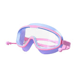 Maxbell Kids Swimming Goggles Waterproof Lightweight Wide View Portable Soft Eyewear Purple and Pink
