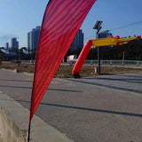 Maxbell Feather Flag Pole Iron Feather Banner Pole for Estate Flags Business