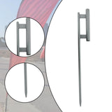 Maxbell Feather Flag Pole Iron Feather Banner Pole for Estate Flags Business