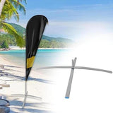 Maxbell Beach Umbrella Stand Pole Stand Round Weight Bag for Courtyard Stadium Grass
