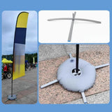 Maxbell Beach Umbrella Stand Pole Stand Round Weight Bag for Courtyard Stadium Grass