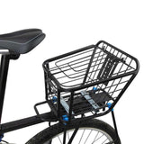 Maxbell Rear Bike Basket Versatile Accessories Black for Electric Bike Travel Riding