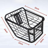Maxbell Rear Bike Basket Versatile Accessories Black for Electric Bike Travel Riding