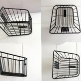 Maxbell Rear Bicycle Storage Basket Metal without Lid Strengthened Frame for Cycling