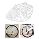 Maxbell Bike Rear Wheel Net Foot Guard Baffle Barrier Child Rear Seat Protection Net White