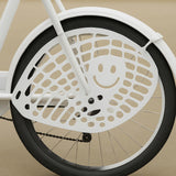 Maxbell Bike Rear Wheel Net Foot Guard Baffle Barrier Child Rear Seat Protection Net White
