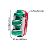 Maxbell Boxing Curved Kick Pad Ergonomic Punching Pad for Muay Thai Fitness Practice red green