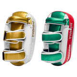 Maxbell Boxing Curved Kick Pad Ergonomic Punching Pad for Muay Thai Fitness Practice red green