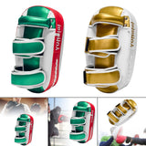 Maxbell Boxing Curved Kick Pad Ergonomic Punching Pad for Muay Thai Fitness Practice red green