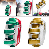 Maxbell Boxing Curved Kick Pad Ergonomic Punching Pad for Muay Thai Fitness Practice red green