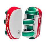 Maxbell Boxing Curved Kick Pad Ergonomic Punching Pad for Muay Thai Fitness Practice red green