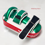 Maxbell Boxing Curved Kick Pad Ergonomic Punching Pad for Muay Thai Fitness Practice red green