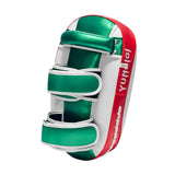 Maxbell Boxing Curved Kick Pad Ergonomic Punching Pad for Muay Thai Fitness Practice red green