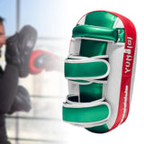 Maxbell Boxing Curved Kick Pad Ergonomic Punching Pad for Muay Thai Fitness Practice red green