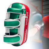 Maxbell Boxing Curved Kick Pad Ergonomic Punching Pad for Muay Thai Fitness Practice red green