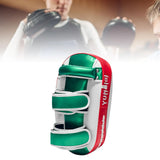 Maxbell Boxing Curved Kick Pad Ergonomic Punching Pad for Muay Thai Fitness Practice red green