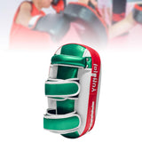 Maxbell Boxing Curved Kick Pad Ergonomic Punching Pad for Muay Thai Fitness Practice red green
