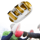 Maxbell Boxing Curved Kick Pad Ergonomic Punching Pad for Muay Thai Fitness Practice white golden