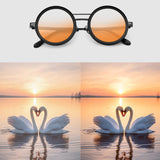 Maxbell Adjustable Sunglasses Fishing Eyewear for Party Favors Travel Outdoor Sports Gradient orange