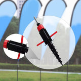 Maxbell Beach Umbrella Base Feather Banner Flag Pole for Sport Decoration Event Lawn