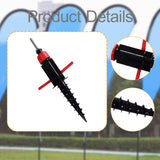 Maxbell Beach Umbrella Base Feather Banner Flag Pole for Sport Decoration Event Lawn