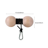 Maxbell Wooden Wrist and Forearm Strengthener Ball Shaped Arm Strength Training Tool Size S