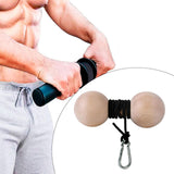 Maxbell Wooden Wrist and Forearm Strengthener Ball Shaped Arm Strength Training Tool Size S