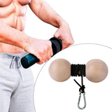 Maxbell Wooden Wrist and Forearm Strengthener Ball Shaped Arm Strength Training Tool Size L
