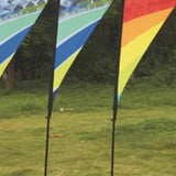 Maxbell Beach Umbrella Base Pole Stand Feather Flag Pole Stake for Park Garden Grass
