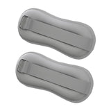 Maxbell 2 Pieces Ankle Weights Workout Leg Weight Straps for Pilates Walking Fitness gray 0.5KG