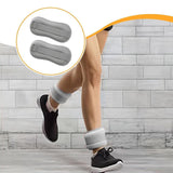 Maxbell 2 Pieces Ankle Weights Workout Leg Weight Straps for Pilates Walking Fitness gray 0.75KG
