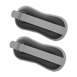 Maxbell 2 Pieces Ankle Weights Workout Leg Weight Straps for Pilates Walking Fitness black 0.5KG