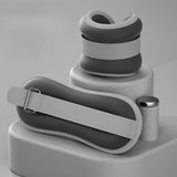 Maxbell 2 Pieces Ankle Weights Workout Leg Weight Straps for Pilates Walking Fitness black 0.5KG