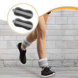 Maxbell 2 Pieces Ankle Weights Workout Leg Weight Straps for Pilates Walking Fitness black 0.5KG