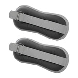 Maxbell 2 Pieces Ankle Weights Workout Leg Weight Straps for Pilates Walking Fitness black 0.75KG