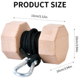 Maxbell Arm Wrestling Training Device Wood Hand Gripper Strength Workout for Fitness