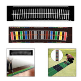 Maxbell Golf Putting Mat Aid Training Home Improving Skills Velvet Mat Game Practice White