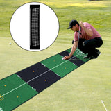 Maxbell Golf Putting Mat Aid Training Home Improving Skills Velvet Mat Game Practice White