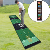 Maxbell Golf Putting Mat Aid Training Home Improving Skills Velvet Mat Game Practice Multicolor
