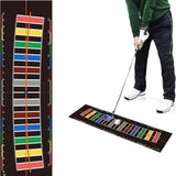 Maxbell Golf Putting Mat Aid Training Home Improving Skills Velvet Mat Game Practice Multicolor
