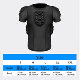 Maxbell Men Padded Proctective Shirt Chest Rib Protector for Games Outdoor M