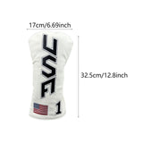 Maxbell Golf Club Cover Anti Scratch Equipment for Women Portable Protection L White Black Text