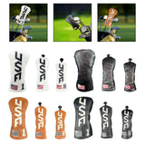 Maxbell Golf Club Cover Anti Scratch Equipment for Women Portable Protection L White Black Text