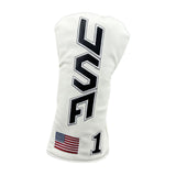 Maxbell Golf Club Cover Anti Scratch Equipment for Women Portable Protection L White Black Text