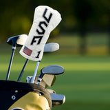 Maxbell Golf Club Cover Anti Scratch Equipment for Women Portable Protection L White Black Text