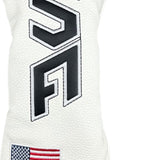 Maxbell Golf Club Cover Anti Scratch Equipment for Women Portable Protection M White Black Text