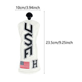 Maxbell Golf Club Cover Anti Scratch Equipment for Women Portable Protection S White Black Text