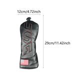 Maxbell Golf Club Cover Anti Scratch Equipment for Women Portable Protection M Black Black Text